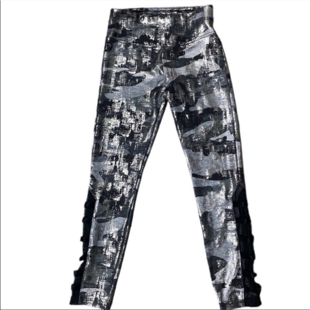 Justice Active Metallic Camouflage Leggings